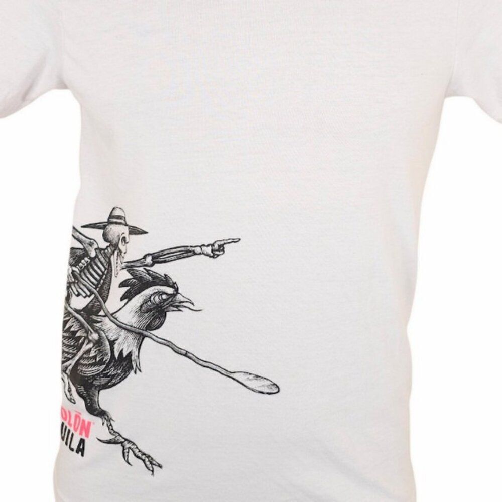 Espolon Tequila T Shirt Mens Size XS White Rooster Mexican Liquor